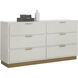 Jenkins High Gloss Cream Dresser